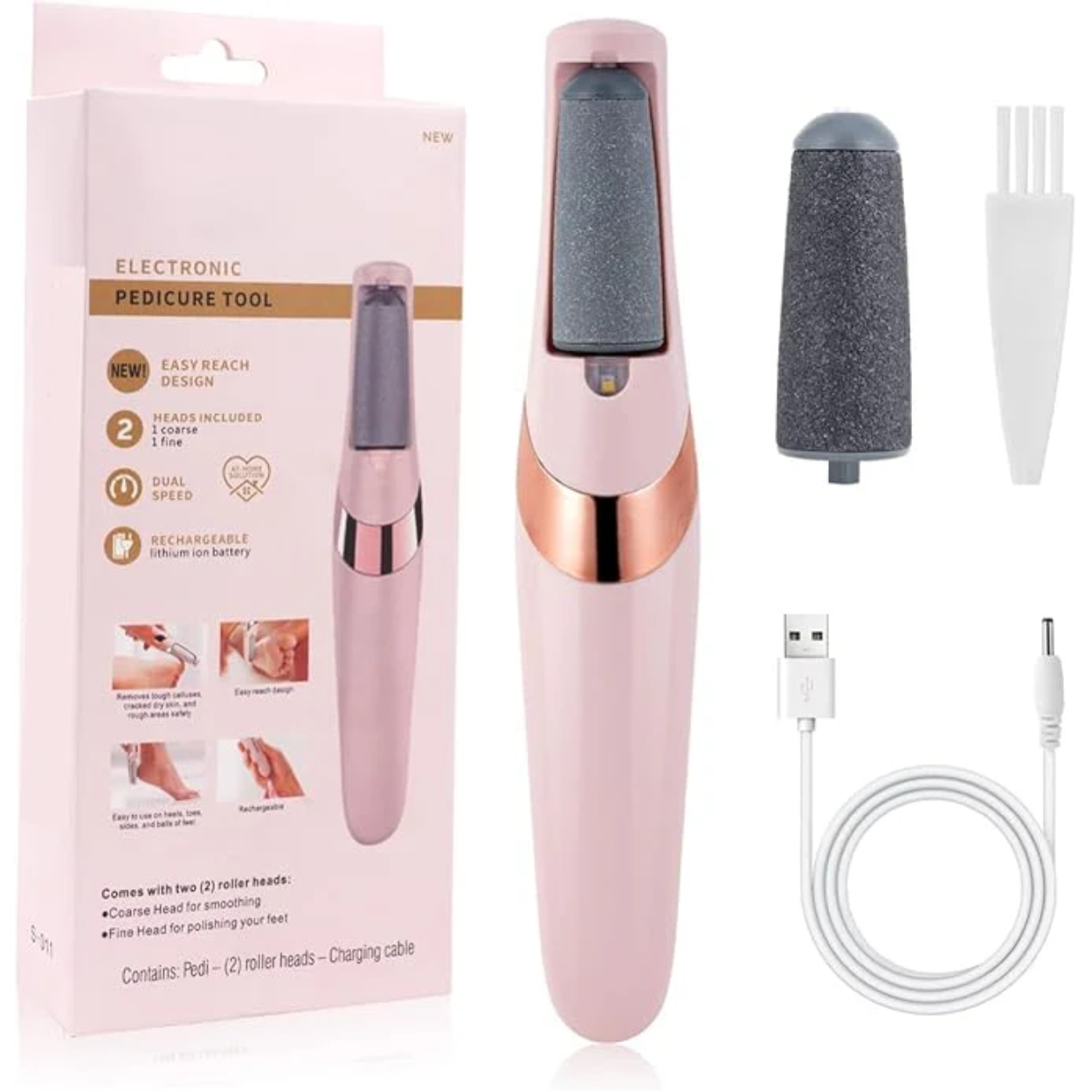 Outil de pédicure électrique - Peau lisse en un instant !