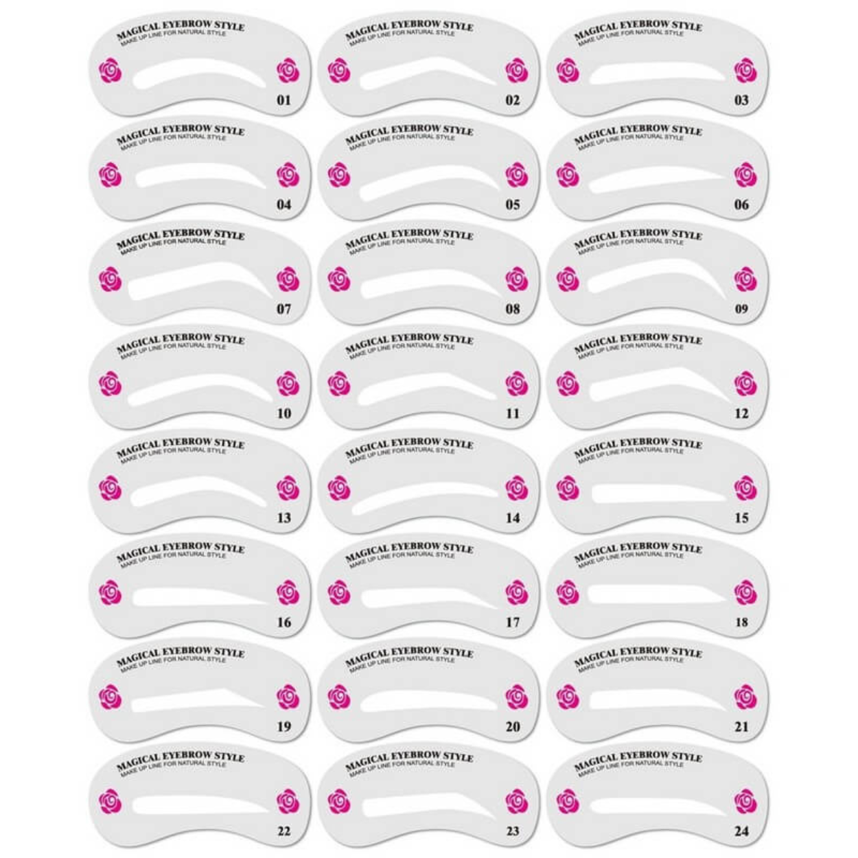 BrowMaster - Ensemble complet de tamponnage et de mise en forme des sourcils